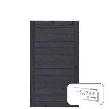 PORT PLUS KLINK INKL. BESLAG PEFC SVART 100X163CM                 