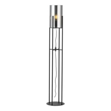 GULVLAMPE EGLO  GLASTONBURY 1X60W E27  SVART/SOT