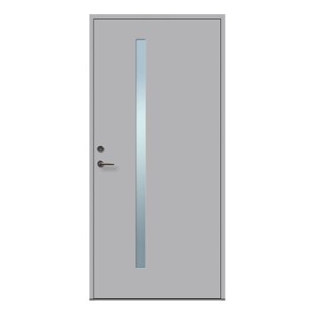 YTTERDØR SOLID ELEMENTS FUNKIS 10X21 HØYRE M1 LYSEGRÅ