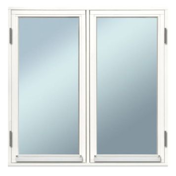 VINDU SOLID ELEMENTS SIDEHENGT 10X10 2-LUFT HVITMALT 2-GLASS 