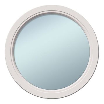 VINDU RUNDT FAST 890MM 3-GLASS HVITMALT