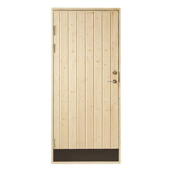 BODDØR ISOLERT VIBOSTUGAN 9X20 VENSTRE RETT PANEL 18°