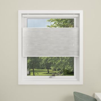 PLISSÉ DEBEL TOUCH SPLIT 60X160CM HVIT