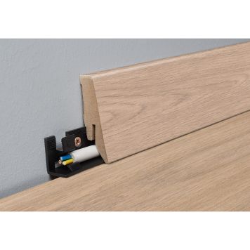 GULVLIST MYSTYLE SPINDRIFT EIK MDF 2600X18X58MM