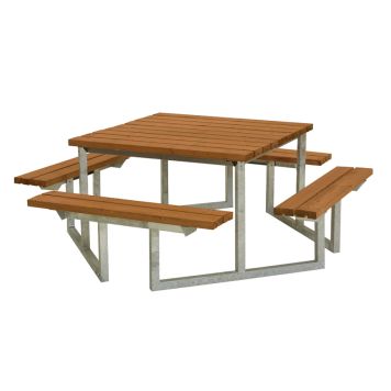 BENKESETT PLUS TWIST TEAK 204X204X73/45CM