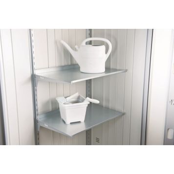 HYLLESETT BIOHORT MED 2 HYLLER D43,5 CM OG 4 KONSOLLER