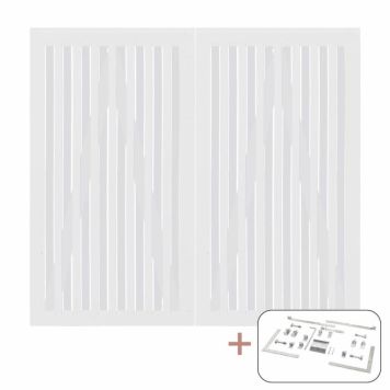 DOBBELPORT PLUS NAGANO 200X180CM HVIT