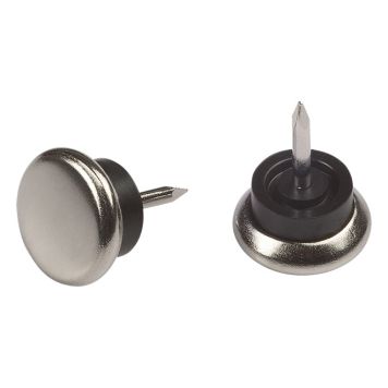 MØBELKNOTTER STABILIT MED STIFT METALL 18MM 8STK