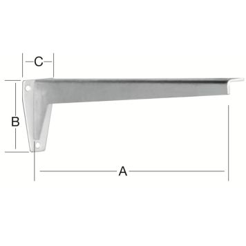 L-PROFIL VORMANN KONSOLL 480MM GALVANISERT
