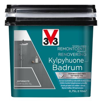 FLISEMALING V33 ANTHRACITE SEMI GLOSS 750ML