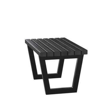 BENK PLUS SIESTA LIVING I BARTRE SVART 75 CM