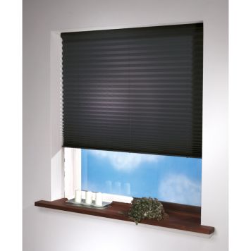 PLISSÉ TOUCH DEBEL TRÅDLØS 150X160CM SVART