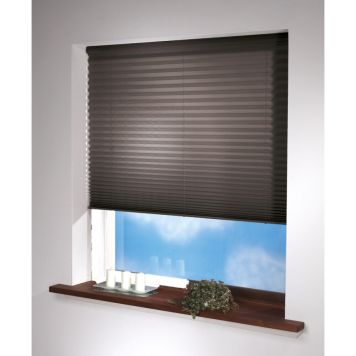 PLISSÉ TOUCH DEBEL TRÅDLØS 150X160CM GRÅ