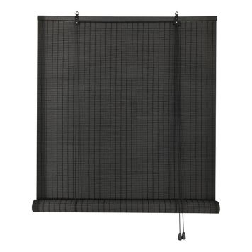 RULLEGARDIN BAMBUS GRÅ 160X160CM