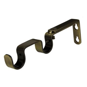 VEGGFESTE HASTA DOBBEL 9-20CM ANTIKKMESSING