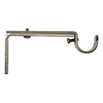 HOLDER KIRSCH 10-15CM TIL GARDINSTANG 19MM ANTIKK MESSING