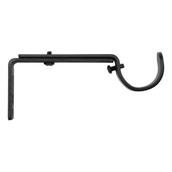 HOLDER KIRSCH 10-15CM TIL GARDINSTANG 28MM SVART