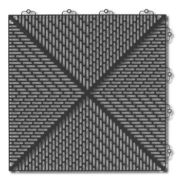 PLASTFLIS BERGO UNIQUE GRAFITTGRÅ SYSTEM 2 1M²