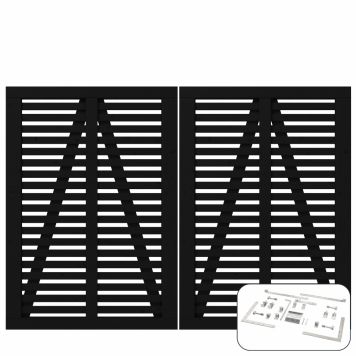 DOBBELPORT PLUS HARMONI 200X140CM SVART