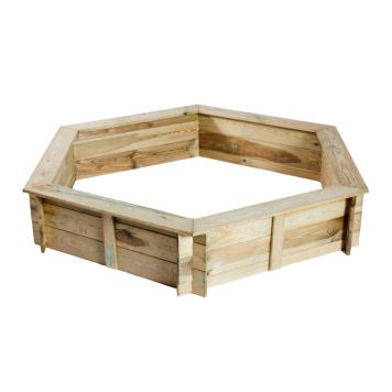 SANDKASSE NORDIC PLAY  SPILL 6-SINGLE TRYKKIMPREGNERT 168X140CM