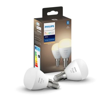 LYSPÆRE PHILIPS HUE LUSTER E14 5,7W 2-PACK  