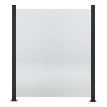 GLASSGJERDE HORTUS KLARGLASS MED ALUMINIUMSKINNE 1000X800MM