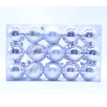 JULEKULER 6CM SØLV 30PK