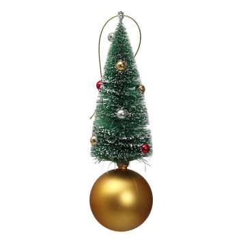 JULEKULE MED JULETRE 16CM GULL