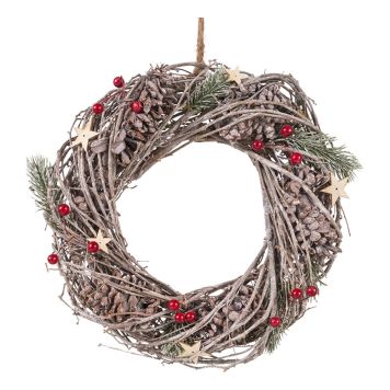 DØRKRANS GRENER OG PYNT 36CM