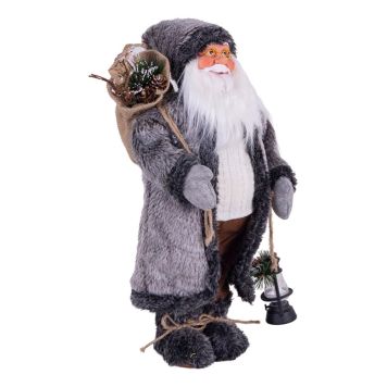 NISSE MED LYKT 45CM GRÅ