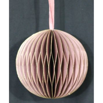 JULEKULE HONEY COMB GLITTER 10CM ROSA