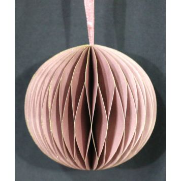 JULEKULE HONEY COMB GLITTER 8CM ROSA