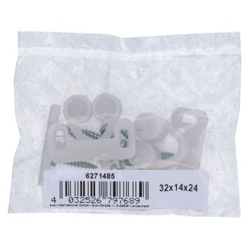 MØBELLÅS SUKI PLAST 32X14X24MM