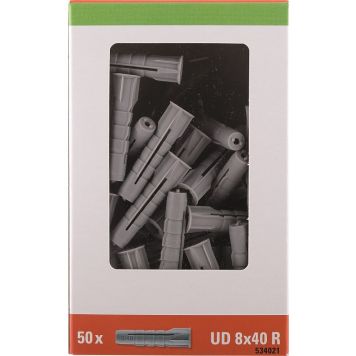 UNIVERSALPLUGG STABILIT UD R 8X40MM 50-PAKK