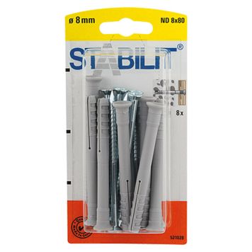 SPIKERPLUGG STABILIT 8X80MM 8STK