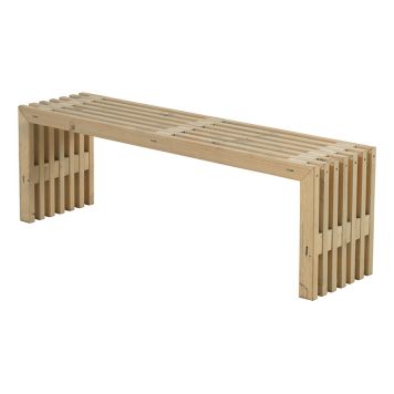 BENK PLUS RUSTIKK DESIGN DRIVVEDSFARGET 138X36X45 CM