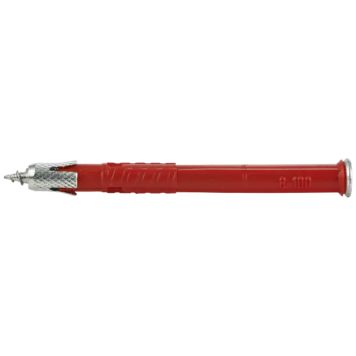 LETTBETONGPLUGG 8X50MM 100STK M/SKRUE FORSINKET