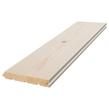 HELTREGULV MOELVEN FURU SNØ BØRSTET 25X142X2200MM