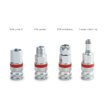 KOBLING JWL 1/4" BSPT UTVENDIG GJENGER MED TEFLON