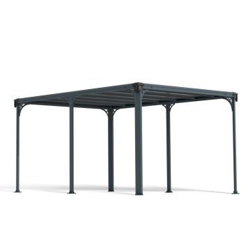 PAVILJONG CANOPIA MILANO HARDTOP 3X4M BRONSE/GRÅ