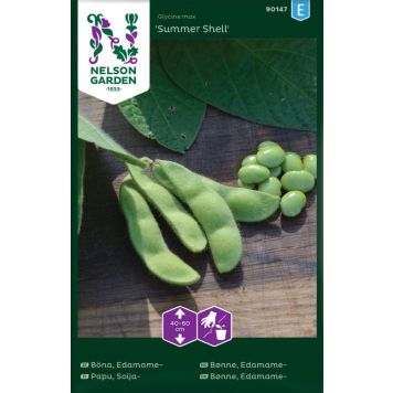 GRØNNSAKSFRØ NELSON GARDEN EDAMAMEBØNNE SUMMER SHELL