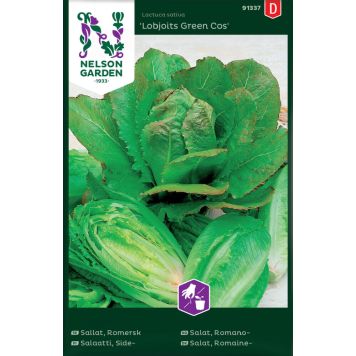 GRØNNSAKSFRØ NELSON GARDEN ROMANOSALAT LOBJOITS GREEN COS 