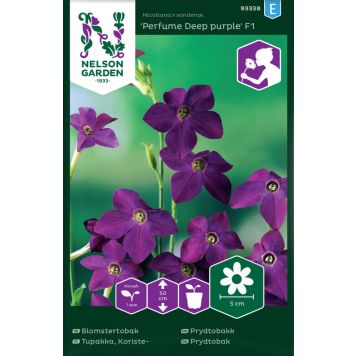 BLOMSTERFRØ NELSON GARDEN PRYDTOBAKK PERFUME DEEP PURPLE F1