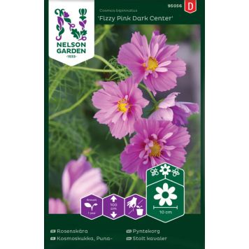 BLOMSTERFRØ NELSON GARDEN PYNTEKORG FIZZY PINK DARK CENTER