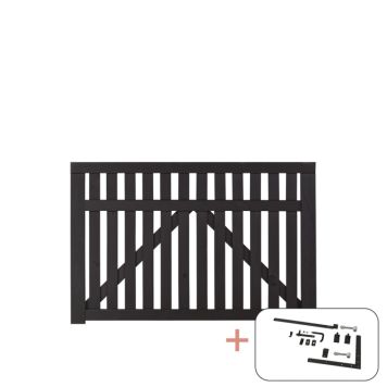 ENKELTPORT PLUS COUNTRY SVART BESLAG 150X98CM