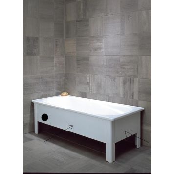 BADEKAR HALVFRONT SVEDBERGS  160CM HVIT