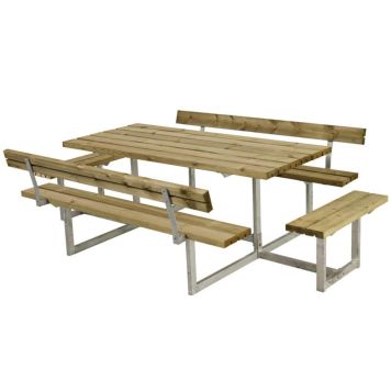 BENKESETT PLUS BASIC EXTRA MED 2 RYGGSTØTTER 260CM 