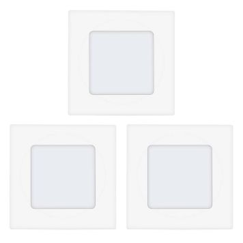 INNBYGGINGSSPOT SETT EGLO TINUS  LED 3X2,7W 3X300LM HVIT