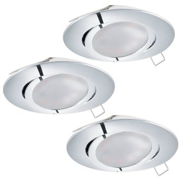 INNBYGGNINGSSPOT EGLO TINUS 230V 3L Ø80MM 3X400LM KI