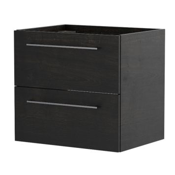 SERVANTSKAP CAMARGUE NORD 2 SKUFFER SVART TRE 60 CM